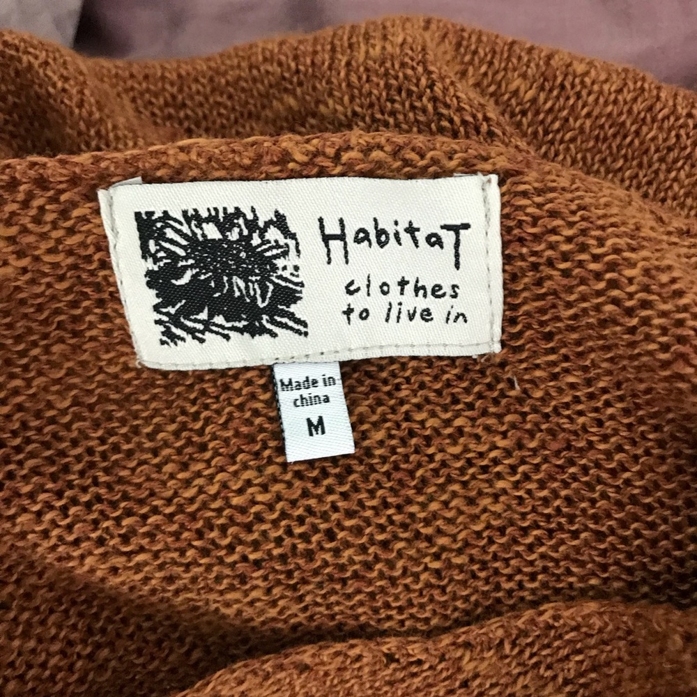 Habitat Linen Blend Loose Knit Tunic Sweater - Picture 6 of 7